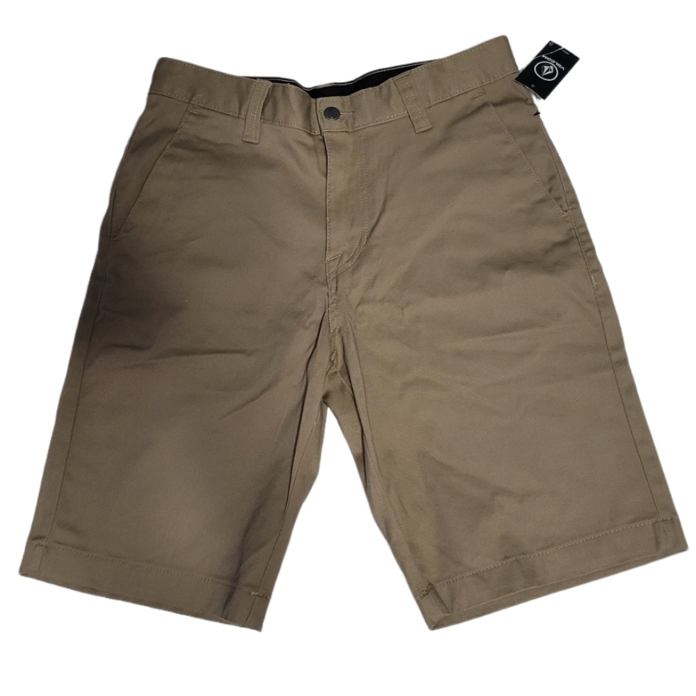 Volcom  Men's  Vmonty Stretch Chino Shorts  Size 30  Brown NWT